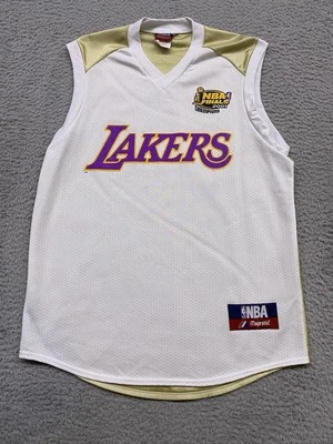 Camiseta Kobe Bryant Para Hombre Mediana Oro Blanco 2001 Campeones # 8 Hecha en EE. UU. Lakers Y2K Foto 1 de 4