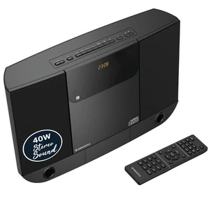 Bluetooth Compact HIFI100 Home Stereo, Wall Mount CD Player, FM Radio, Remote - Picture 1 of 7