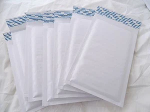 25 sobres de envío acolchados Kraft blanco perla 4x8, sobres de envío acolchados al por mayor - Imagen 1 de 5