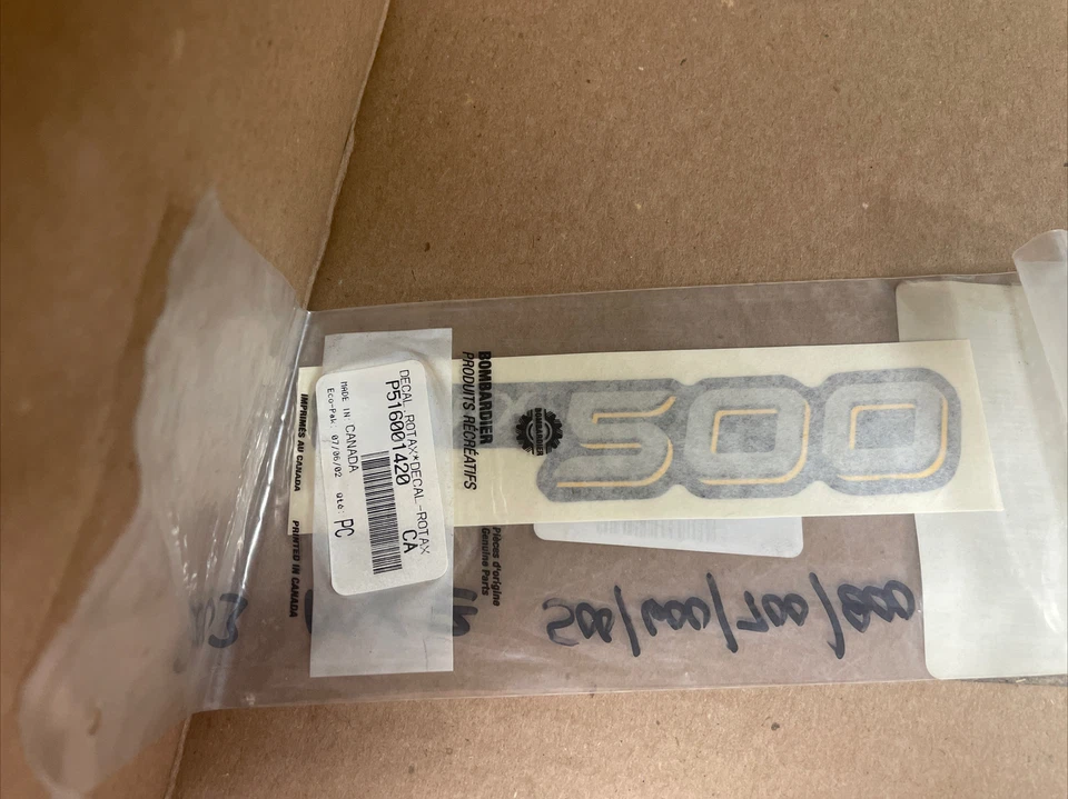 2003 Skidoo MXZ 500 Rotax Black Decal 516001420