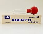 Vintage Becton-Dickinson 1 oz. Asepto Glass/Rubber Bulb Syringe W/Box