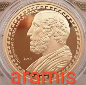 Hippocrates 🅰️ GOLD GREECE 200 Euro 2013 Doctor 🅰️ GRECE Grecia Griechenland - Picture 1 of 7