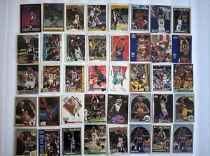NBA Basketball Card Lot (40 Cards) ft. Malone, Hardaway, Olajuwon& Ewing - Picture 1 of 23
