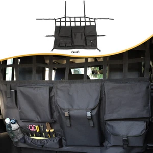 Organizer Rear Back Storage Bag Holder Mesh Net Pocket for Jeep Wrangler JK JL - Picture 1 of 10