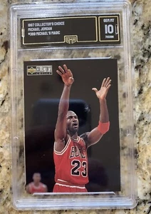 Michael Jordan 1997 UD Collector's Choice 389 GMA 10 gemas como nuevo toros nueva losa UNC - Imagen 1 de 3