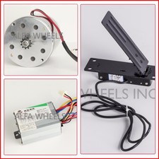 500 W 24 V DC electric 1020 Kart motor kit w speed control & Foot Pedal Throttle