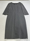 Womens BOSS Hugo Boss Gray 3/4 Sleeve Dress Size 6 NEW