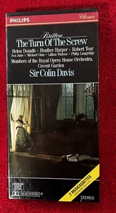 Britten The Turn of the Screw 2 cassette Philips Box set Sir Colin Davis 1983 - Picture 1 of 3