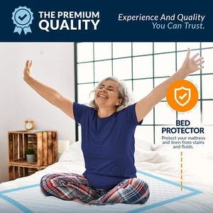 Disposable Underpads 23 X 36 (50-Count) Incontinence Pads Chux Bed Covers - Picture 1 of 12