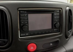 D Chrom Rahmen für Nissan Cube Z12 Radio - Edelstahl poliert - Bild 1 von 3