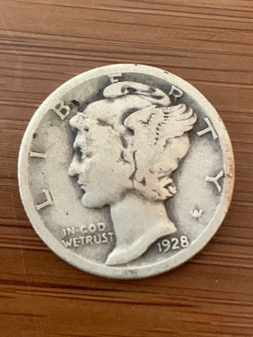 1928-D Mercury Dime Cover