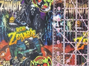 Custom 100% Cotton Woven Fabric Rob Zombie Singer Artist by the 1/4 Yard - Picture 1 of 2