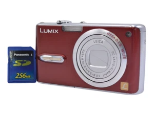 Panasonic Lumix DMC-FX07 Red 7.2 MP Compact Digital Camera From Japan Used - Picture 1 of 5