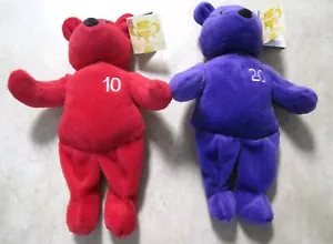 Lot of 2 Nutrisystem Plush Bears 10 lb. and 20 lb. EXC - Picture 1 of 1