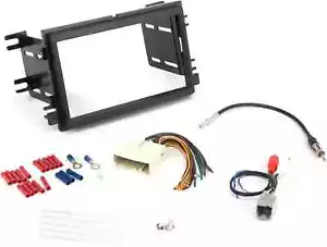ICFD6BN Double DIN Radio Install Dash Kit Compatible with Select 2007-14 Ford an - Picture 1 of 5