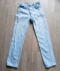 VTG Levi's 505 Jeans Men's 33x34 Orange Tab 90's Light Blue Denim. Made in USA. - Picture 1 of 14