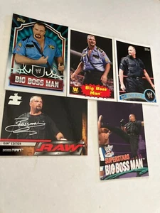 B BIG BOSS MAN ray Washington Traylor jr 5 wrestling cards born Marietta georgia - Picture 1 of 1