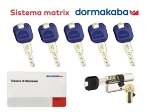 EUROPEAN SAFETY CYLINDER KABA MATRIX PLUS LAM 5 KEYS VARIOUS SIZES - Picture 1 of 2