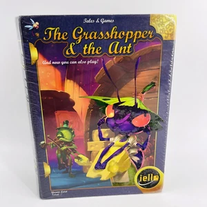 WHATZ GAMES IELLO TALES & GAMES: THE GRASSHOPPER AND THE ANT STORY BOOK GAME-NEW - Picture 1 of 17