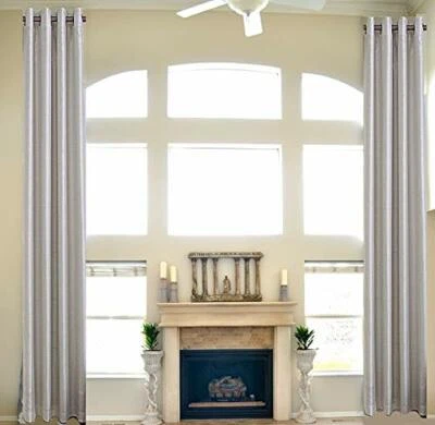 Extra long drape for high ceiling custom made curtain 17 18 20 24 feet 2 story - Image 1 of 3