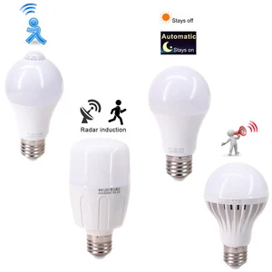 E27 220V Sound Radar Bewegungslichtsensor LED Globe Nachtlichter Glühbirne 5W 7W - Bild 1 von 17