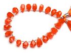 Natural Gem Carnelian Nugget Cut Teardrop Shape Beads 8" Jewelry Supplies 108Cts