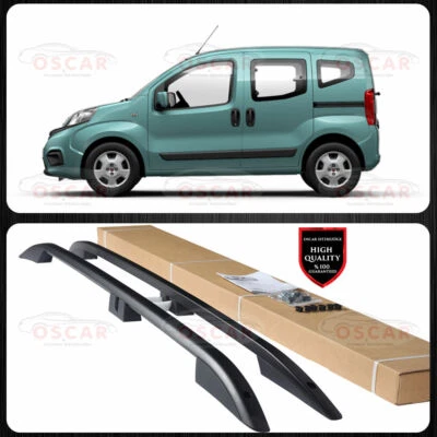 BREMER SITZBEZÜGE Barre portatutto per Peugeot Bipper Citroen Nemo Fiat Qubo barre portatutto alluminio nere