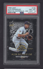 1998 LEAF FRACTAL MATERIALS Z2 AXIS DIE-CUTS #165 ALEX RODRIGUEZ #/20 PSA 8 NMMT