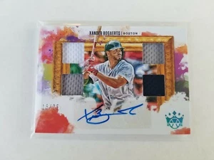 2020 Diamond Kings Quad Material Signature Xander Bogaerts Auto 16/25 Red Sox - Picture 1 of 1