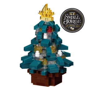 Nanoblock Christmas Tree Glitter 2023 - NBC-381, Level 2, 140 Pieces, NEW - Picture 1 of 4