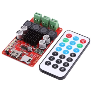 Audio Power Bluetooth Amplifier Board 50W+50W DC 8-26V Portable Stereo Audio Rec - Picture 1 of 12