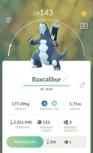 Baxcalibur - Pokemon Go Extreme Raro Trading ✅ - Imagen 1 de 3