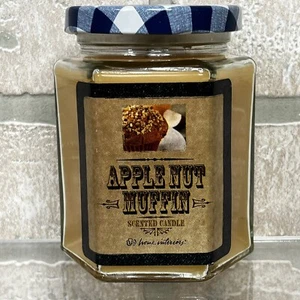 Vintage Home Interiors & Gifts Candle Jar Apple Nut Muffin Scent 7.5 Oz NOS - Picture 1 of 10