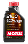 Motul 1L Synthetic Engine Oil 8100 Eco-Clean 0W30 12X1L - C2/API SM/ST.JLR 03.5