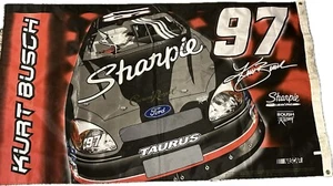 KURT BUSCH # 97 NASCAR Premium 2-Sided Flag Collectors Signature Edition 3x5 - Picture 1 of 4
