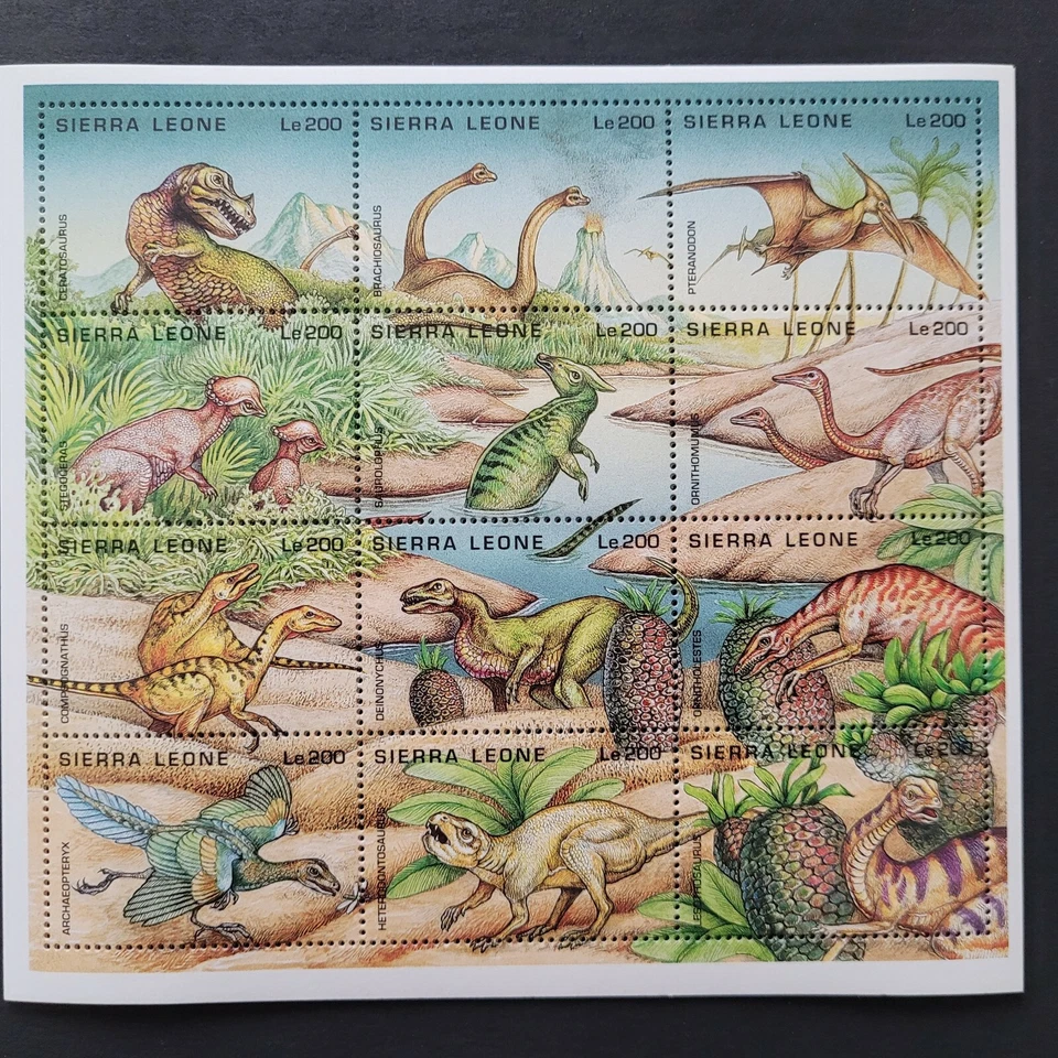 Sierra Leone 1996 / Prehistoric Animals - Dinosaurus / s/s MNH* - Image 1 of 1