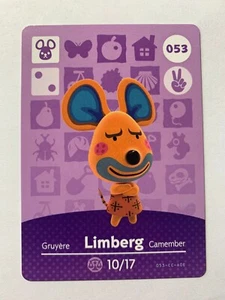 Limberg #053 Animal Crossing Amiibo Card Nintendo Pack Fresh - Picture 1 of 1