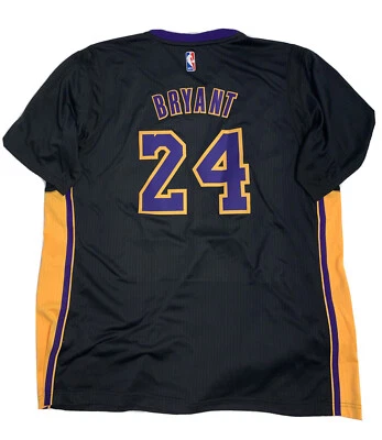 New 2016 Rev30 Kobe Bryant Size 3XL Black Hollywood Swingman Lakers Jersey NWT - Image 1 of 4