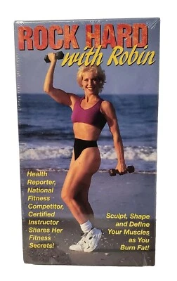 Rock Hard With Robin VHS Fitness Tape NEW Sealed - Image 1 of 4