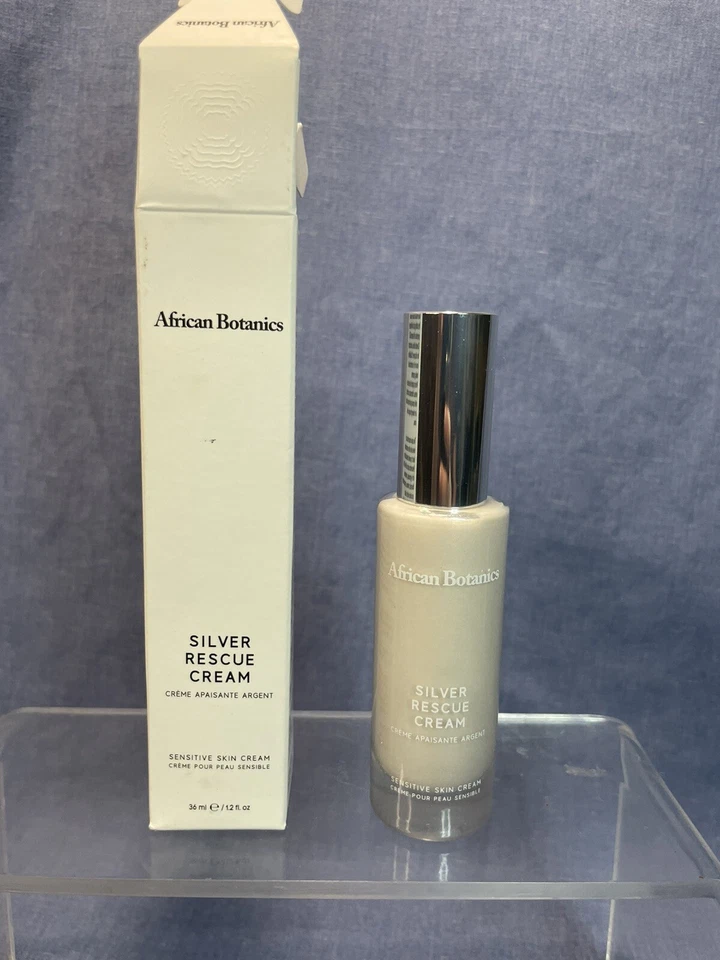 African Botanics Silver Rescue Cream Sensitive Skin 1.2oz Calming