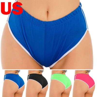 Women's Workout Yoga Shorts Fitness Running Athletic Gym Booty Hot Pants - Image 1 of 3