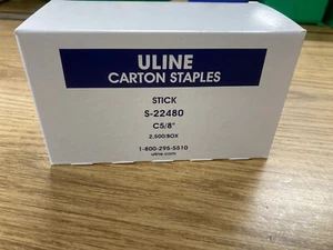 I Box Uline Carton Box Staples C5/8 Staples S-22480 S-289 2,500 Staples Each - Bild 1 von 2