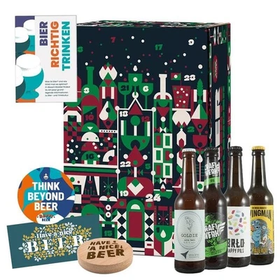 Happy Beer, Craft Beer, Bier Adventskalender mit 24 Premium Bierspezialitäten - Bild 1 von 4