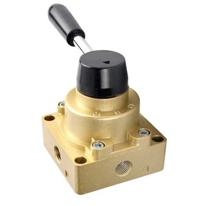3 Position 4 Way Hand Valve HV03 for Efficient Air Flow Control 3/8 Inch - Photo 1/6