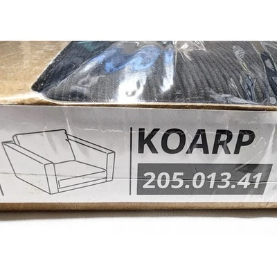 Ikea KOARP Armchair (Chair) Cover Slipcover SAXEMARA BLACK BLUE New! 605.013.44