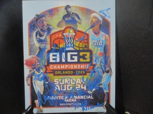 BIG3 BASKETBALL authentic signed/autographed Promo 8X10 Photo-CHALMERS-CORE + 7 - Picture 1 of 13