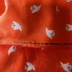 Franela acurrucada de tela fantasma naranja de 5 yardas 44 pulgadas 9261 Springs Industries B23 - Imagen 1 de 5