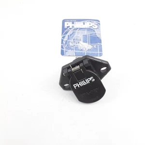 Philips 16-720 Trailer Receptacle Socket - 2 Holes Wire Insertion Split Pin - Bild 1 von 7