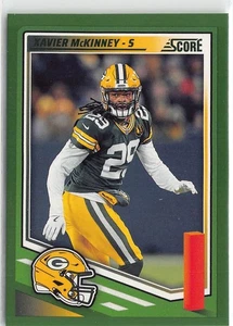 2025 Panini Score Green Parallel #227 Xavier McKinney - Picture 1 of 2