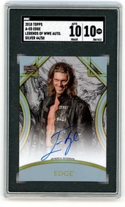 EDGE 2018 TOPPS WWE "Legends of WWE" Autograph AUTO CARD 44/50 SGC 10/AUTO 10 - Picture 1 of 2